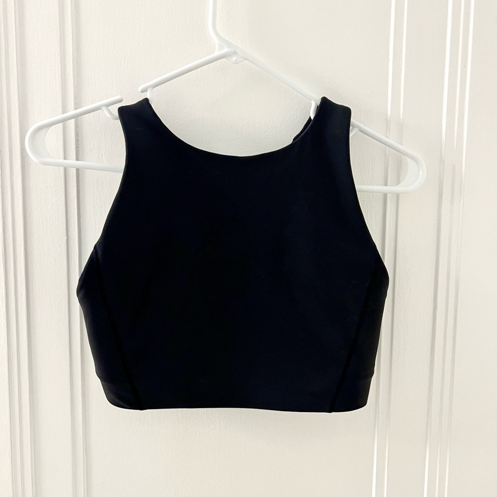 Athleta Black Flex Spacer Sports Bra